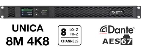 unica 8m 4k8|UNICA 8M AMPLIFIER.